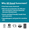 All Good SPF 30 Sport Facial Sunscreen Bundle Broad Spectrum UVAUVB Protection 3 Item Bundle