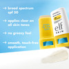elf SKIN Suntouchable InvisiStick SPF 50 Clear Sunscreen For A Natural Finish Made With Moisturizing Sunflower Seed Oil
