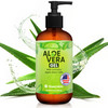 Honeyskin Soothing Aloe Vera Gel Made in the USA with Natural Ingredients Give Yourself Relief From Sunburn and Dry Skin