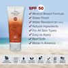 Absolutely Natural SPF 50 Mineral Sunscreen Lotion AntiAging Sunblock for Body Face Made with Rose Hips Aloe Zinc Oxide