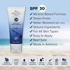 Absolutely Natural SPF 30 Mineral Sunscreen Broad Spectrum Water Resistant Moisturizer Lotion For Body Face With NonNano