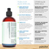PURA DOR 16 Oz ORGANIC Aloe Vera Gel Lavender All Natural ZERO Artificial Preservatives Deeply Hydrating Moisturizing Su