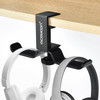 aceyoon Foldable Headphone Stand for Desk Aluminum Headset Stand Clamp Hook Under Desk Space Save Mount Headset Holder f