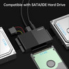 FIDECO USB 30 to SATA or IDE Adapter Hard Drive Adapter Cable Universal for 2535 inch SATA HDDSSD IDE HDD with 12V Power