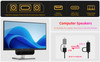 Computer Speakers for Desktop PC Monitor Speakers USB Plugin Wired External Speaker for Laptop Small Computer Soundbar f