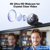 EMEET C950 4K Webcam for PC PDAF Autofocus USB Webcam with Microphone Physical Privacy Cover 1080P60FPS USB 20 PlugPlay
