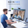 EMEET 1080P Webcam with Microphone C960 Web Cam 2 Mics 90 FOV USB TypeA AtoC Adapter PlugPlay Computer Camera for Online