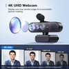 EMEET C960 4K Webcam for PC 4K UHD CMOS Sensor PDAF Auto Focus Dual Omnidirectional Mics Auto Light Correction 73 FOV Pl