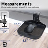 VIVO Clampon Wooden Mouse Pad Holder Platform Adjustable Under Desk 360 Rotating Tray Rest Extension Attachment up to 2