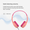 Belkin SoundForm Mini Kids Wired Headphones with Builtin Microphone Fun Stickers 85dB Safe Volume Limit for Online Learn