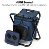 SUPER REAL Backpack Cooler Chair with Speakers 20Watt Bluetooth Speakers for PartiesFestivalsBoatBeachCamping Rechargeab