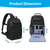 MOSISO Camera Sling Bag DSLRSLRMirrorless Camera Case Crossbody Photography Backpack with Tripod HolderRemovable Modular