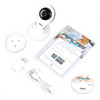 Pyle HD 720p IP CamWiFi Camera Wireless Remote Surveillance Monitoring Builtin Speaker Microphone for 2Way Communication