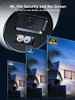 ANNKE 4K PoE Security Camera Outdoor Turret Surveillance Wired Cameras for Home Security AI HumanVehicle Detection Smart