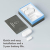 ecobee Smart Sensor for Doors Windows 2 Pack Wifi Contact Sensor for Home Security Energy Savings Compatible with Smart