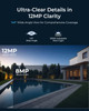 REOLINK RLC1240A First 12MP Vandalproof PoE Security Camera145 Wide Viewing Angle Featuring Color Night Vision TwoWay Ta