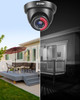 ZOSI 4 Pack 1080p 2MP HDTVI Home Security Camera Outdoor Indoor 1920TVL Weatherproof Surveillance CCTV Black Dome Camera