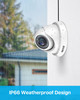 ZOSI 4 Pack 1080P Security CamerasNight Vision2MP Outdoor Indoor CCTV White Dome Camera Compatible with 1080P5MP4K HDTVI