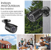 ZOSI 1080P 4 Pack HD TVI Security Cameras 80ft Night Vision Outdoor Indoor Weatherproof Bullet Camera for 1080P5MP4K HD