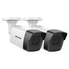 ANNKE 2 Pack 5MP PoE Bullet Security Cameras with MicAudio Outdoor IP Cameras with 28mm Lens Wide Angle 100ft Color Nigh