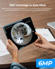 REOLINK 6MP PoE IP Fisheye Camera with 360 View Surveillance for HomeOffice Security Smart Human Detection Two Way Talk
