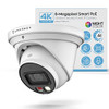 Amcrest UltraHD 4K 8MP IP PoE AI Camera 49ft Nightcolor Security Outdoor Turret Camera Builtin Microphone Human Detectio