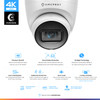 Amcrest UltraHD 4K 8MP Outdoor Security IP Turret PoE Camera 3840x2160 98ft NightVision 125 FOV IP67 Weatherproof MicroS