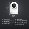 Feit Electric Indoor Security Camera with Motion Detection 30ft Night Vision Pan and Tilt Head 24GHz WiFi 2Way Audio 108