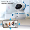 Night Owl Indoor Plugin Wireless 3MP Deterrence Camera with Pan Tilt and 2Way Audio
