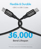 TOSUPERS 3ft 2 Pack USB C to USB C Cable Fast Charging 60W PD Type C Charger Cord for iPhone 16 15 Pro Max Plus for Sams