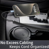 Coiled USB C Cable 2Pack Retractable USB C Charger Cable Car Play iPhone 15 Car Charger Cord 3ft USB Type C Charger Cabl