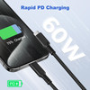 Basesailor for iPad mini 7 Charger Cable 10FTUSB C to USBC Cord 60W with USB AdapterFast Power Delivery Charging Cord fo
