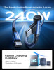 AINOPE 240W High Speed USB C Cable 10ft USBC to USBC Cable Right Angle C to C Cable Fast Charging Compatible with iPhone