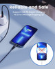 SCRUAK 2Pack 16Ft Extra Long iPhone Charger Cord MFi Certified USB C to Lightning Cable Fast Charging Nylon Braided iPho