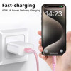 Awnuwuy 60W USB C to USB C Cable 10ft Pink Long TypeC Fast Charging Charger Cord Compatible with iPhone 1515 Pro15 Plus1