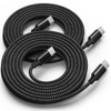 Awnuwuy 60W USB C to USB C Cable 15ft 2Pack Long TypeC Fast Charging Charger Cord Compatible with iPhone 1515 Pro15 Plus