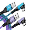 USB C Cable 31A Android Charger Type C Fast Charging Right Angle for iPhone 17 Pro Max Air 17 Pro 17 16 Plus 152Pack 6ft