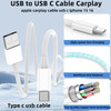 6ft Car Carplay Charger Cable for Apple iPhone 17 Pro Max17 Air1616 Pro Max15 Pro Max15 Plus15 Pro USB A to USB C Car Pl