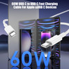 3Pack 33FT33FT66FT 60W USB C to USB C Cable Type C Fast Charging Cable for iPhone Air 17 16e 16 15 Pro Plus Pro Maxfor G