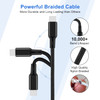 Multi Charging CableUSB C to 4 in 1 Nylon Braided Dual LightningType CMicro Port Fast Charger Cord for iPhone 17 16 15 1
