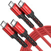 JSAUX 100W USB C to USB C Cable for iPhone 17 USBC Type C Charge Cord 5A Fast Charging Compatible with iPhone 17 Air 16