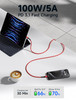 JSAUX 100W USB C to USB C Cable for iPhone 17 USBC Type C Charge Cord 5A Fast Charging Compatible with iPhone 17 Air 16