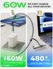 AINOPE Right Angle USB C Cable 2 66FT with USB Adapter 60W iPad Charging Cord 90 Degree USB C Cabel for iPad AirProCarpl