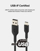 Belkin BoostCharge Braided USBC to USBA Charging Cable 33ft1M for iPhone 17 16 Series Samsung Galaxy S25 Series Google P
