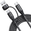 AINOPE USB C to USB C Cable 10 FT USB C Cable Fast Charging with USB to USB C Adapter 60W USB to USBC Cable for iPhone 1