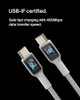 Belkin BoostCharge 1M33ft Braided USBC to USBC Cable for iPhone 16 iPhone 16 Pro iPhone 16 Pro Max Galaxy S25 S24 Galaxy