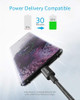 Anker USB C to USB C Cable TypeC 60W Fast Charging Cable 6 FT 5Pack for iPhone 17 Series iPad mini 6 and More Black