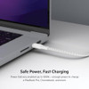 Belkin USB C to USB C Cable 66ft 100W Type C Charger iPhone Charger Cord Soft Braided Flexible for iPhone 17 Galaxy S25
