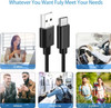 2Pack Short Car Charger for iPhone 17 16 15 Pro USB A to USB C Cable for Carplay Cable Charger Charging Cord Type C for