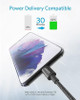 Anker USB C to USB C Cable TypeC 60W Fast Charging Cable 1FT 2Pack for iPhone 17 Series iPad mini 6 and More Black